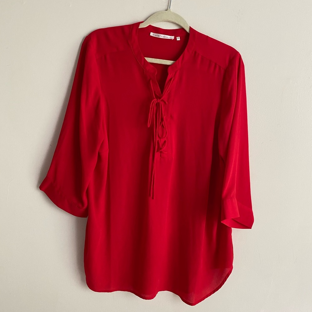 Red blouse